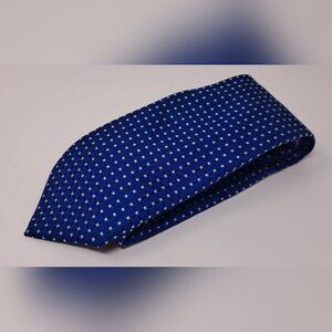 Donald Trump Signature Collection Men's Tie Neck Tie Blue Square Dotted Silk 58"